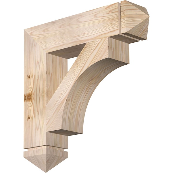 Ekena Millwork Westlake Arts & Crafts Smooth Bracket, Douglas Fir, 5 1/2"W x 26"D x 26"H BKT06X26X26WTL03SDF - main